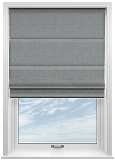 Delicate Chevron, Dark Blue - Twist&Fit Roman Blind